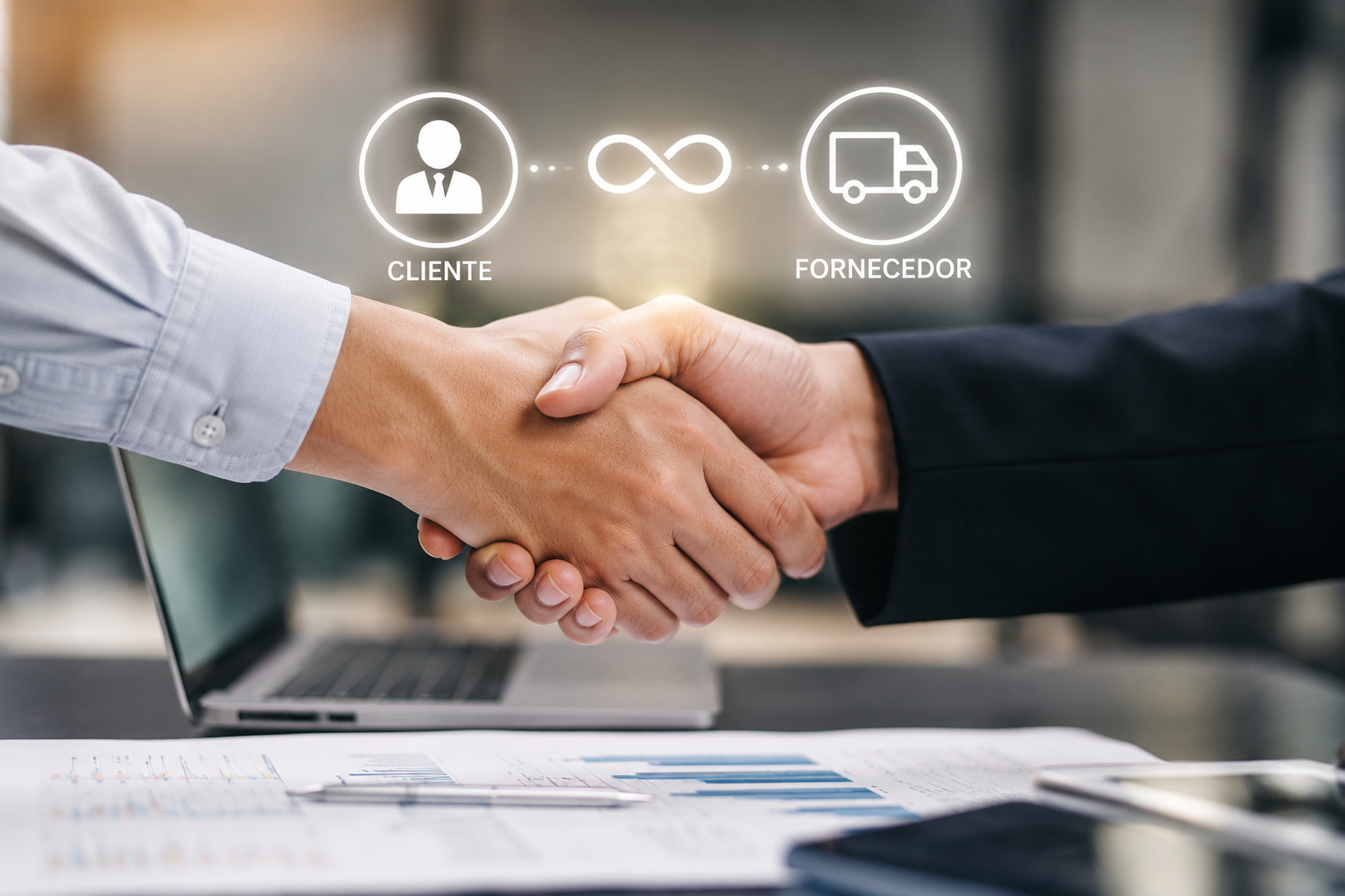 Conexão Direta entre cliente e fornecedor
